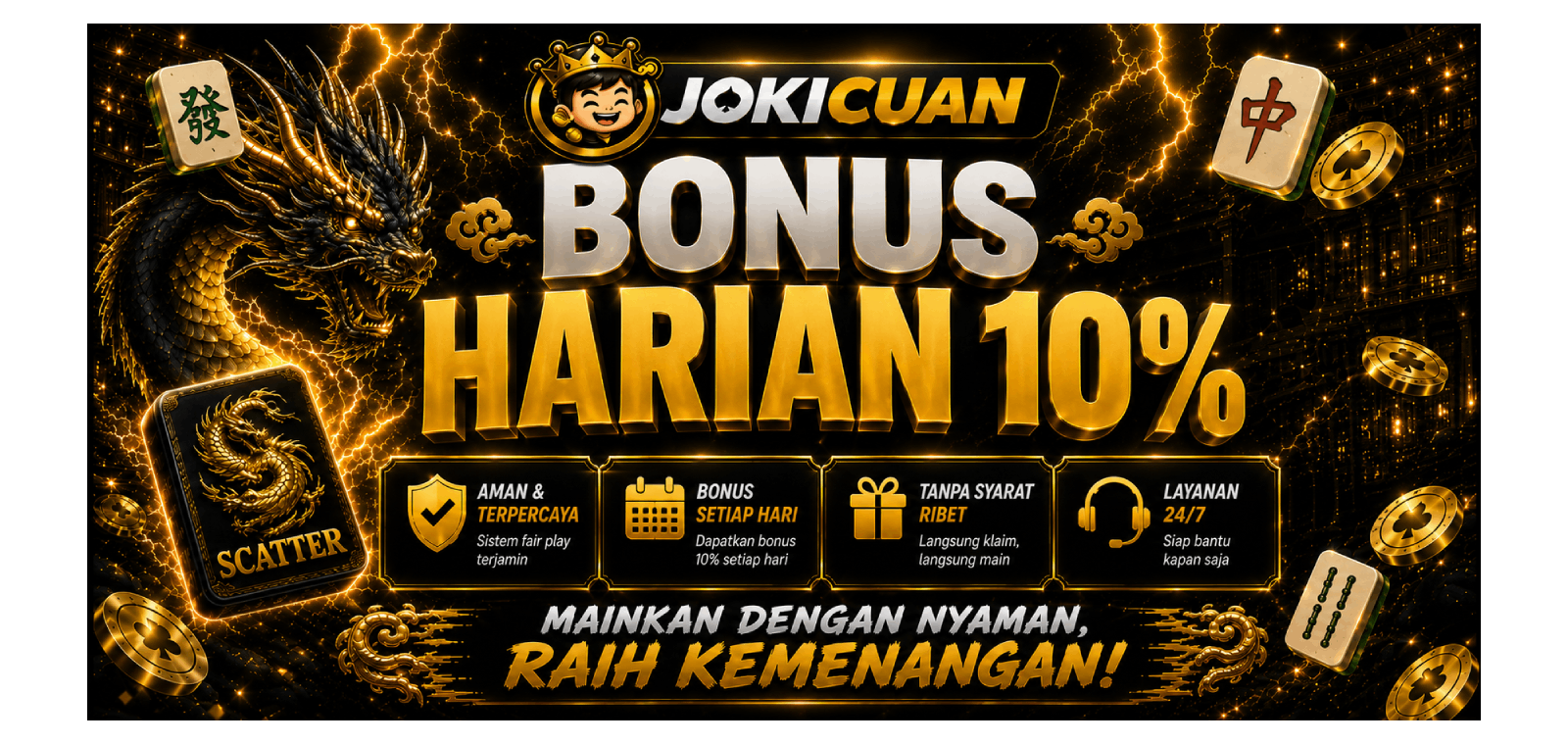 BONUS HARIAN 10%